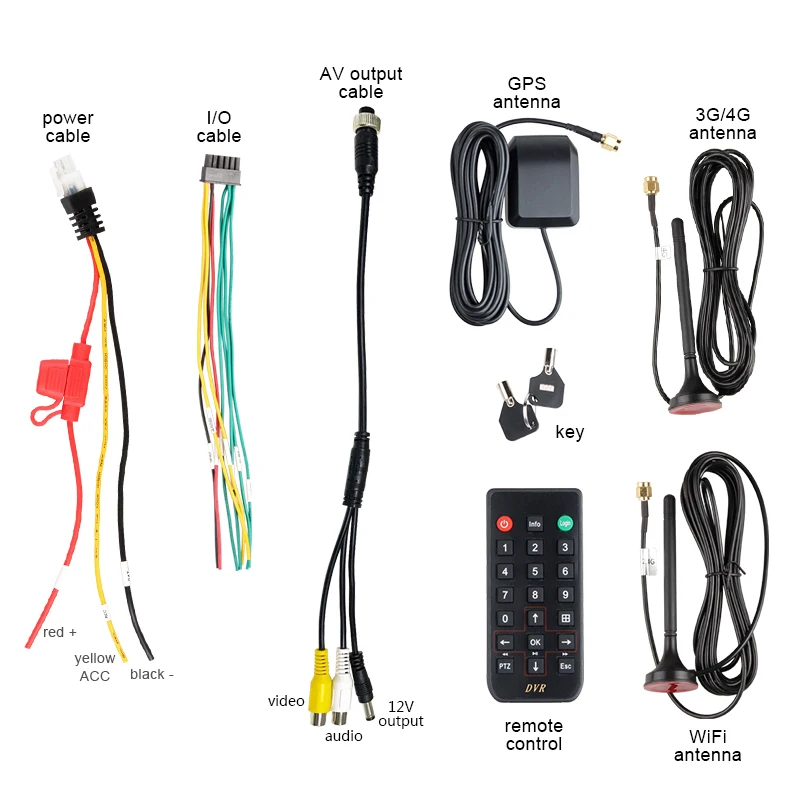 Автомобильный видеорегистратор Gision 3G GPS WIFI 4CH AHD 1080P камера видеонаблюдения в