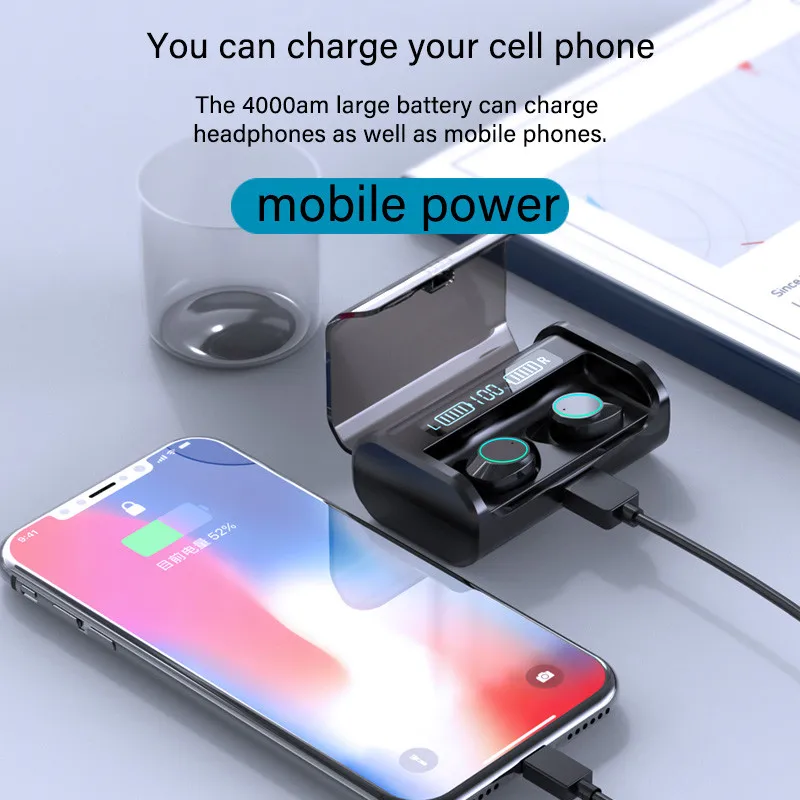 G06 TWS Bluetooth 5 0 наушники сенсорное управление беспроводные бас гарнитура для iPhone