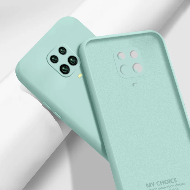 Liquid Silicone Case Cover For Xiaomi POCO X3 Pro M3 F3 X3 GT 10T Redmi Note 10 Pro 8 9A 9T Soft Case For Redmi Note 9 Pro Case Light Green