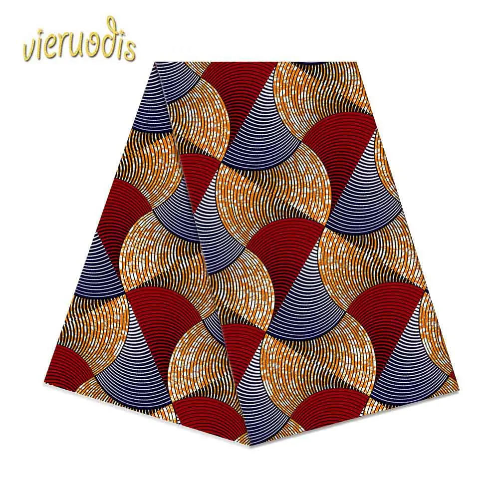 6 ярдов Африканский воск ткань хлопок Материал Дашики напечатаны настоящий цветочный для платья нигерийский французский вышитые A000567