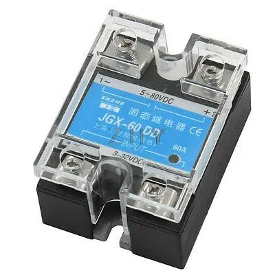 

Process Control DC 3-32V 60A to DC 5-80V Solid State Relay JGX-60DD
