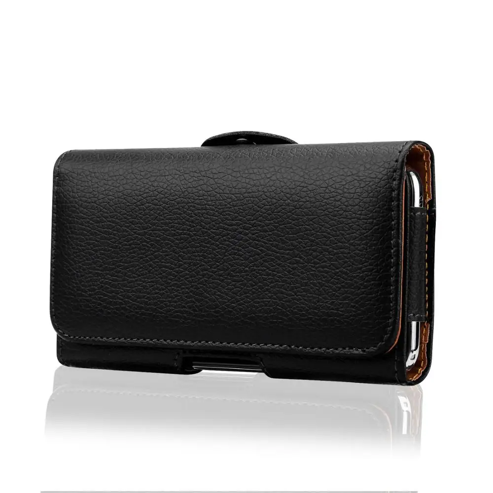 Litchi Cross Bag Dodomo телефон Сумки для iPhone 11 Pro Max Xs 8 7 6S Plus 5 SE 4 для samsung A10 A50 Чехол Зажим для ремня кобура кожаный магнитный чехол - Цвет: Litchi Cross Bag
