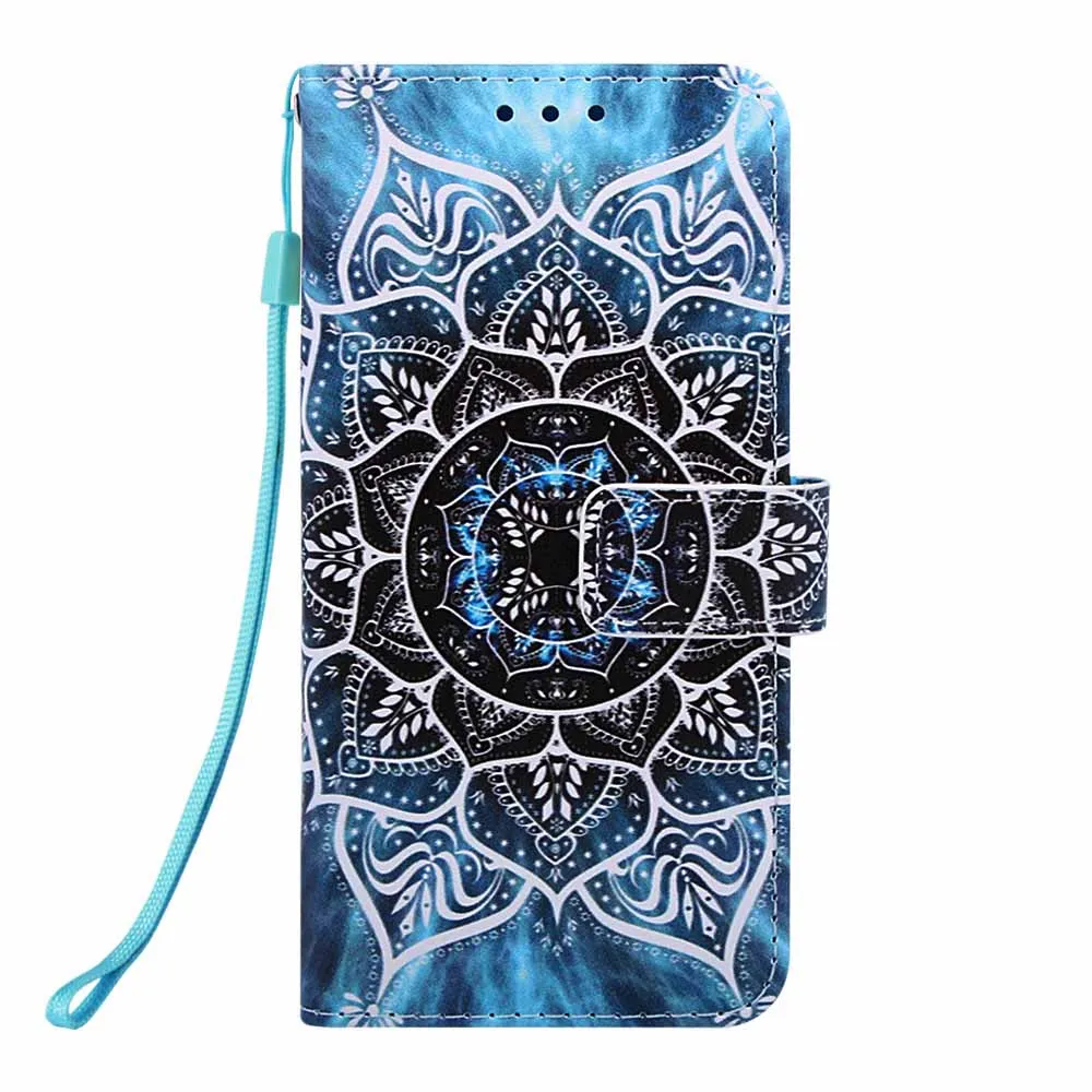 Underwater Mandala Для iPhone 11 Pro Max XS Max Xr X 10 8 7 6 6s Plus кожаный чехол-книжка с откидной крышкой мягкий чехол для iPhone 11 - Цвет: Underwater Mandala