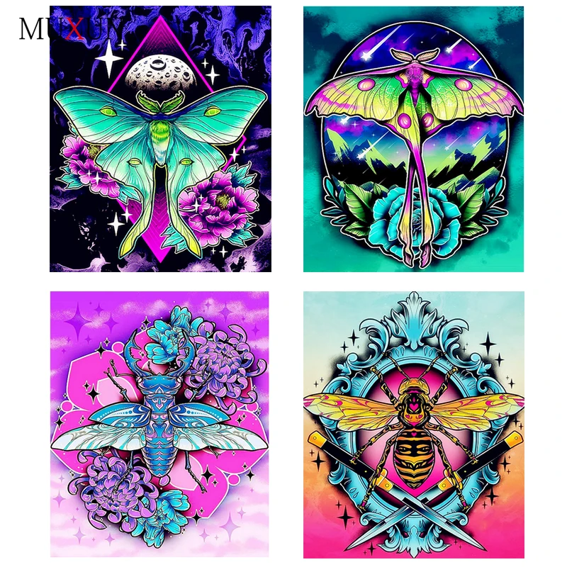 

Muxun 5D Diy Crystal Diamond Painting Animal Butterfly Diamond Embroidery Cross Stitch Cartoon Mosaic Wall Home Decoration Ep352