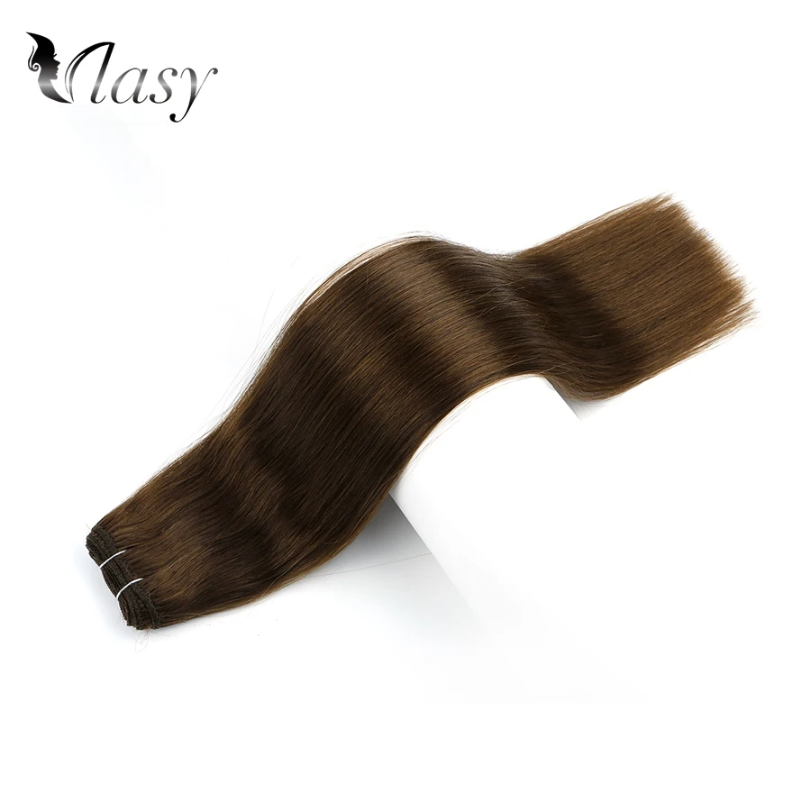 Vlasy 2" 24" двойные прямые волосы Remy Прямые Натуральные кудрявые пучки волос для наращивания 100 г/шт