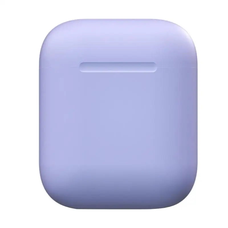 0,6 мм силиконовый чехол, защитный чехол для наушников, коробка для Apple Airpods, поддержка дропшиппинг - Цвет: Фиолетовый