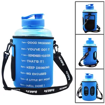 

Buildlife 128oz Water Bottle Holder Diving Fabric Cloth Bag Pack With Shoulder Sling & Hand Strap Built In Wallet Phone Pocket