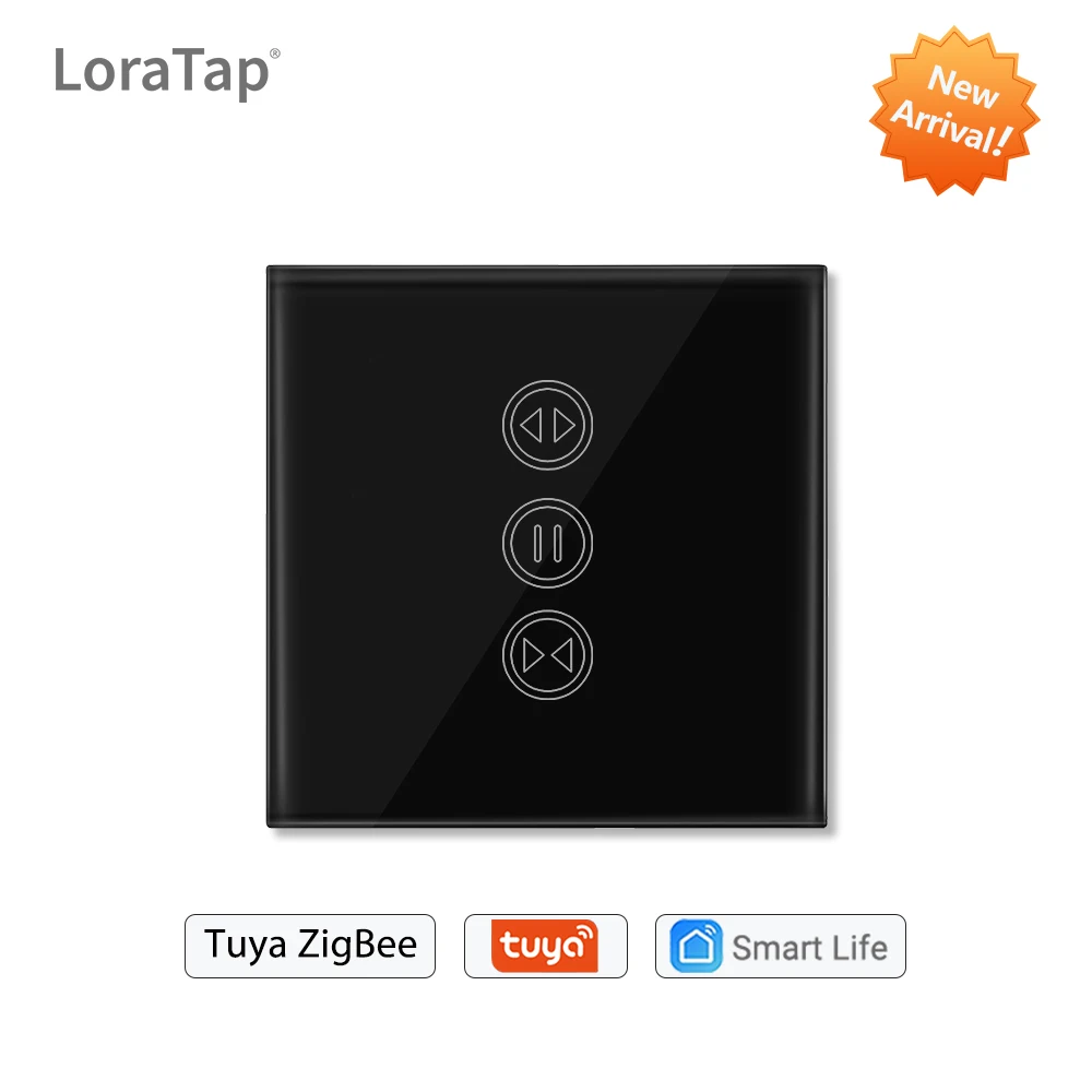 Interruptor de persiana inteligente Tuya Life ZigBee 3,0, para persiana enrollable, motor Tubular, Control por voz para Google Home y Alexa, Automatización del hogar
