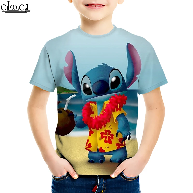 Толстовка с капюшоном для детей от 4 до 13 лет, Kawaii Lilo Stitch, футболка одежда для мальчиков и девочек толстовка с объемным рисунком из аниме Повседневные детские шорты