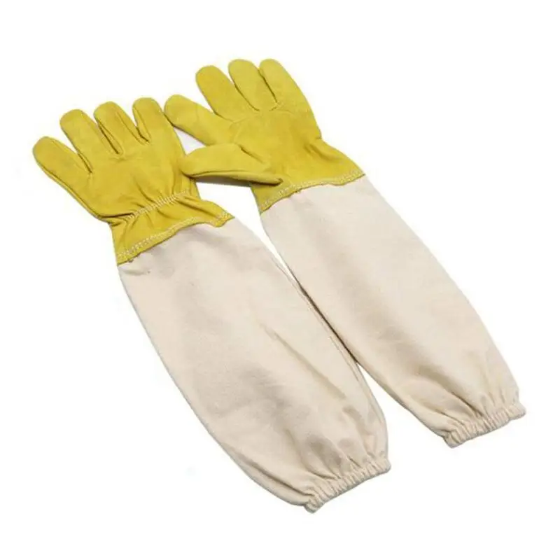 1 пара защитные перчатки пчеловода основные удобные очень прочные гибкие анти пчелиные рукава для пчеловодства