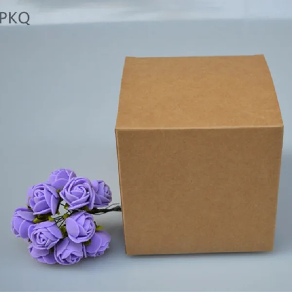 

5pcs 12 Sizes Brown Carton Kraft Paper square paper Box,small white cardboard paper packaging box,Craft Gift Soap Packaging box