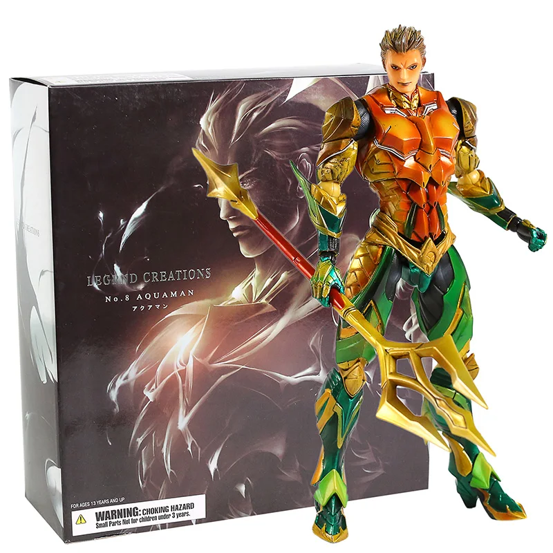 Play Arts Kai DC Comic NO.8 Aquaman Variant Action Figure Collectible Model Toy