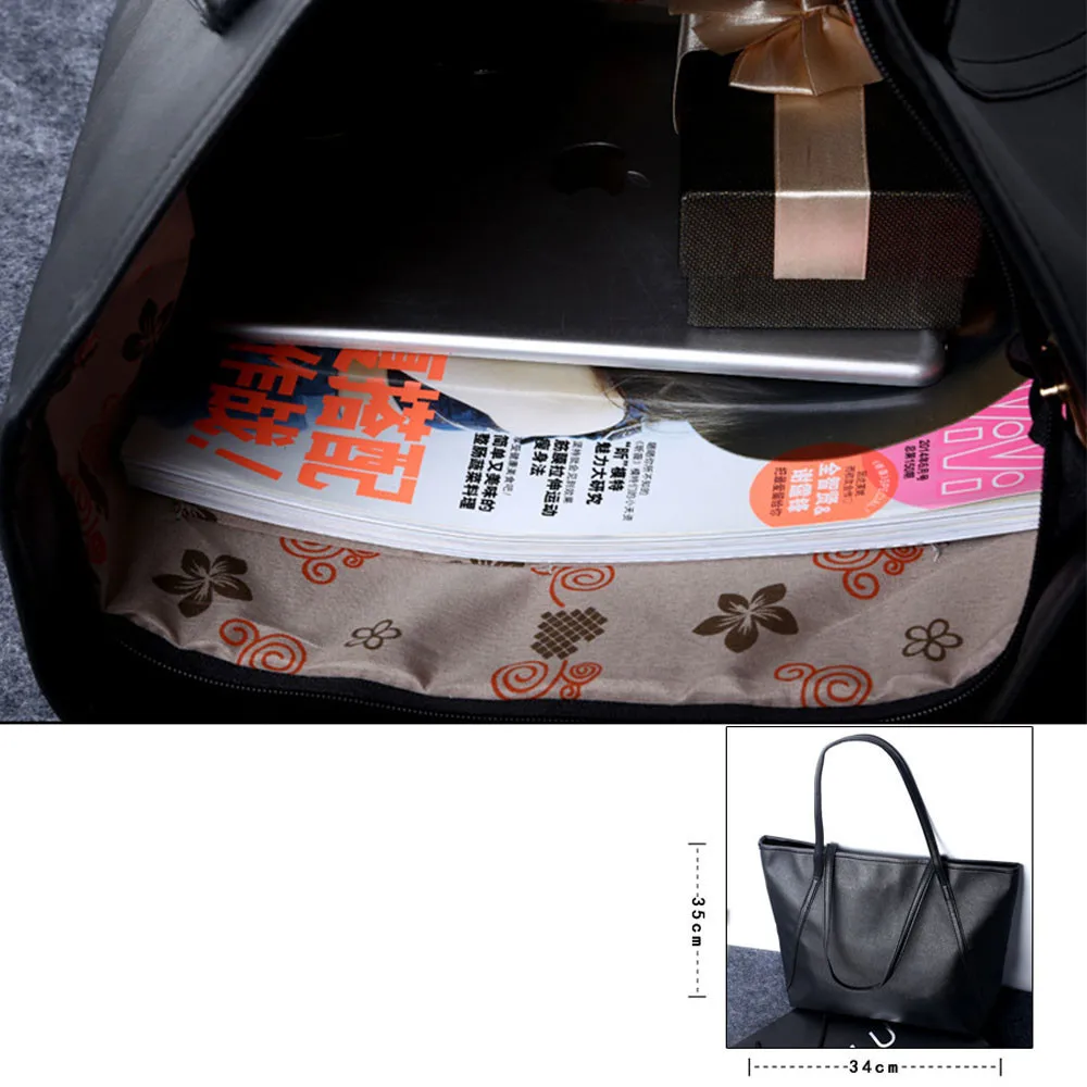 Adisputent Simple Women Shoulder Bags Large Capacity PU Leather Casual Tote Handbags For Women 2019 Shopper Bag bolsas feminina