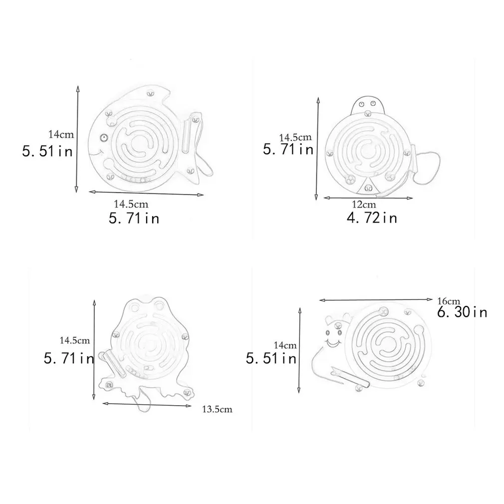 Маленькая Магнитная Транспортировочная ручка лабиринт мяч игра деревянная детская магнитная ручка шарик ходьба головоломка игрушка от 2 до 7 лет