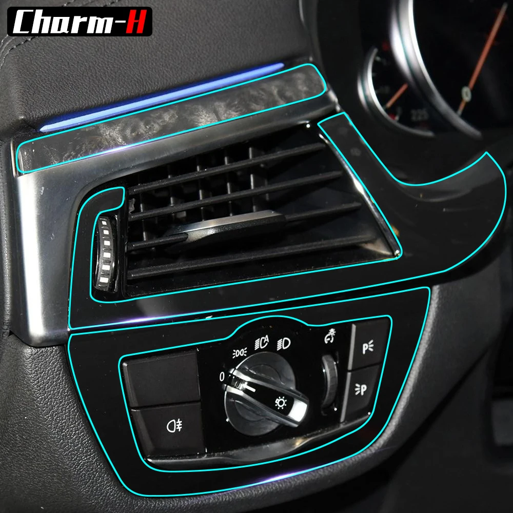 Anti Scratch Clear Transparent Film Central Console Gear Shift Panel Kit Protective Sticker for BMW 6 Series GT Gran Turismo G32