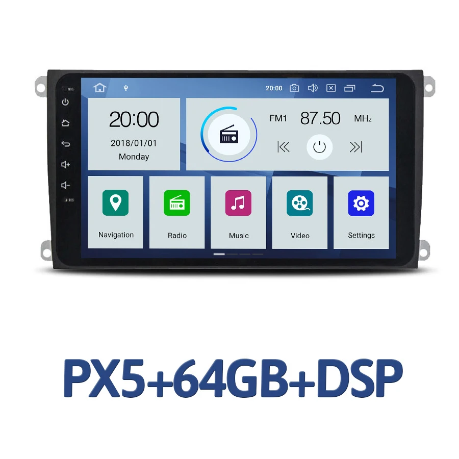 PX5 64GB with DSP " PX6 2 din Android 9,0 автомобильный dvd-плеер 6 ядер 64 Гб rom 4 Гб ram DSP Bluetooth GDS Авторадио wifi для Porsche Cayenne 2003-2010 - Цвет: PX5 64GB with DSP