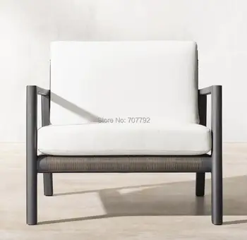 

Luxury outdoor patio garden aluminum lounge chair club chair furniture set