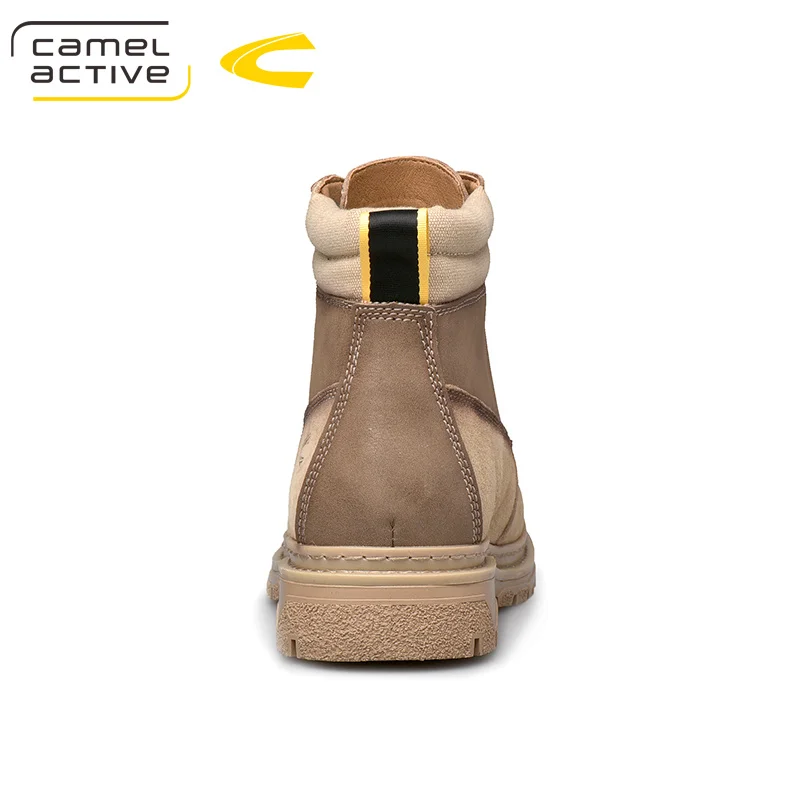 Camel Active New Men Boots Outdoor Tooling Soft Cushioning Pigskin Leather Quality Tactical Ankle Boats Army Men Botas