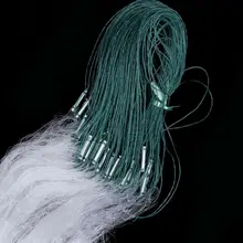 Rede de pesca branca verde clara com armadilha de peixes flutuador 30m x 1.2m malha 1pc pequeno monofilamento peixe gill net 1.2*15 acessório nylo m9m1
