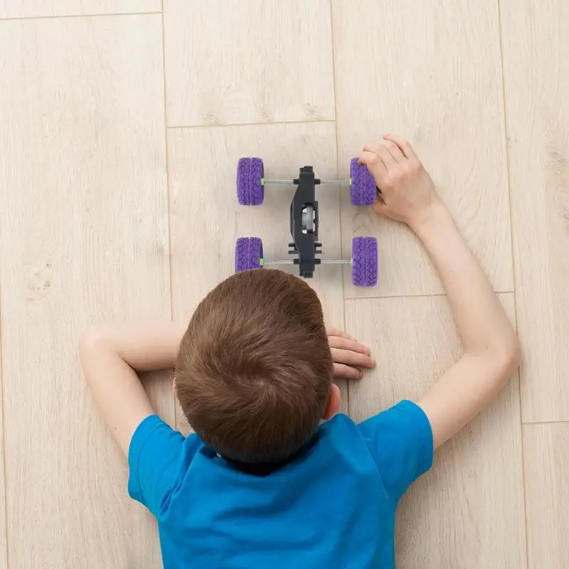  DIY Science Experiment Model Kit Inertia Roll Over Car Materials Creative Educational Toys Vehicle  - 4000544434746