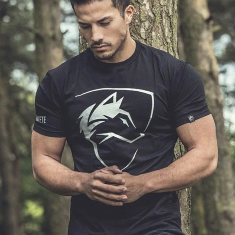 Gothic Shirt Streetwear Fitness Workout Cotton