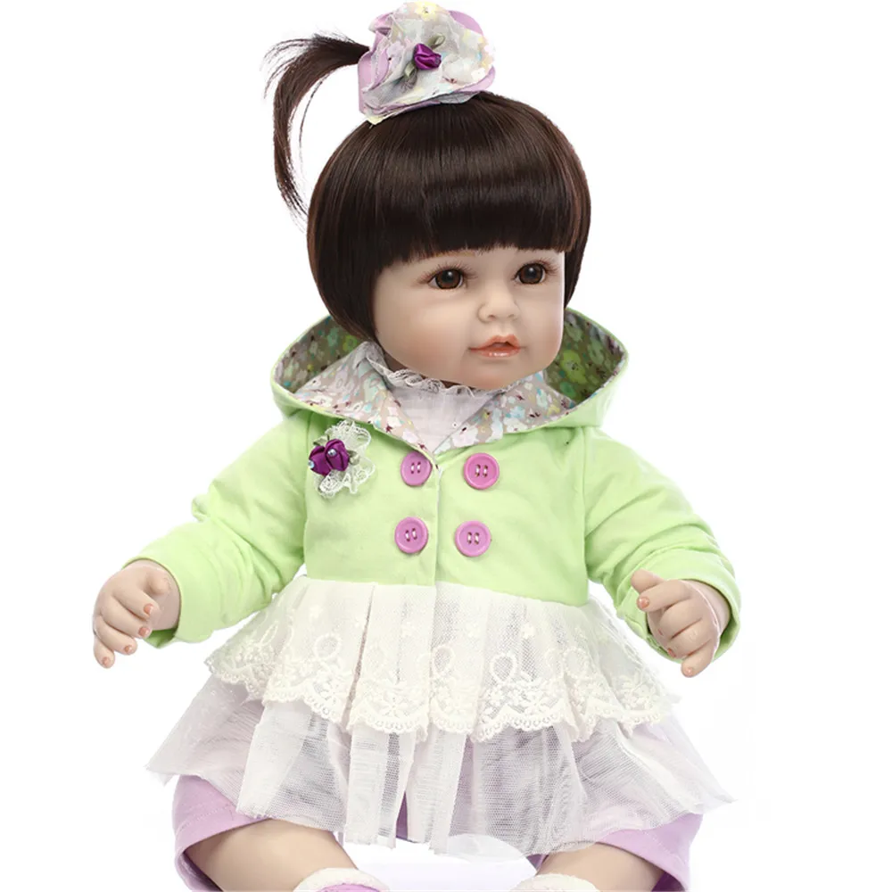 NPK DOLL Bebe reborn 22inch soft silicone reborn baby doll girl toddler alive baby l.o.l dolls surprises gift