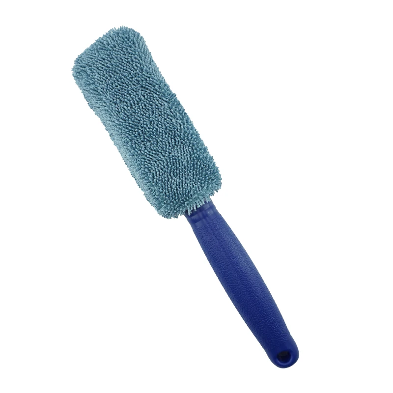 Car Wash Portable Microfiber Wheel Tire Rim Brush Car Wheel Wash Cleaning for Car with Plastic Handle Auto Washing Cleaner Tools