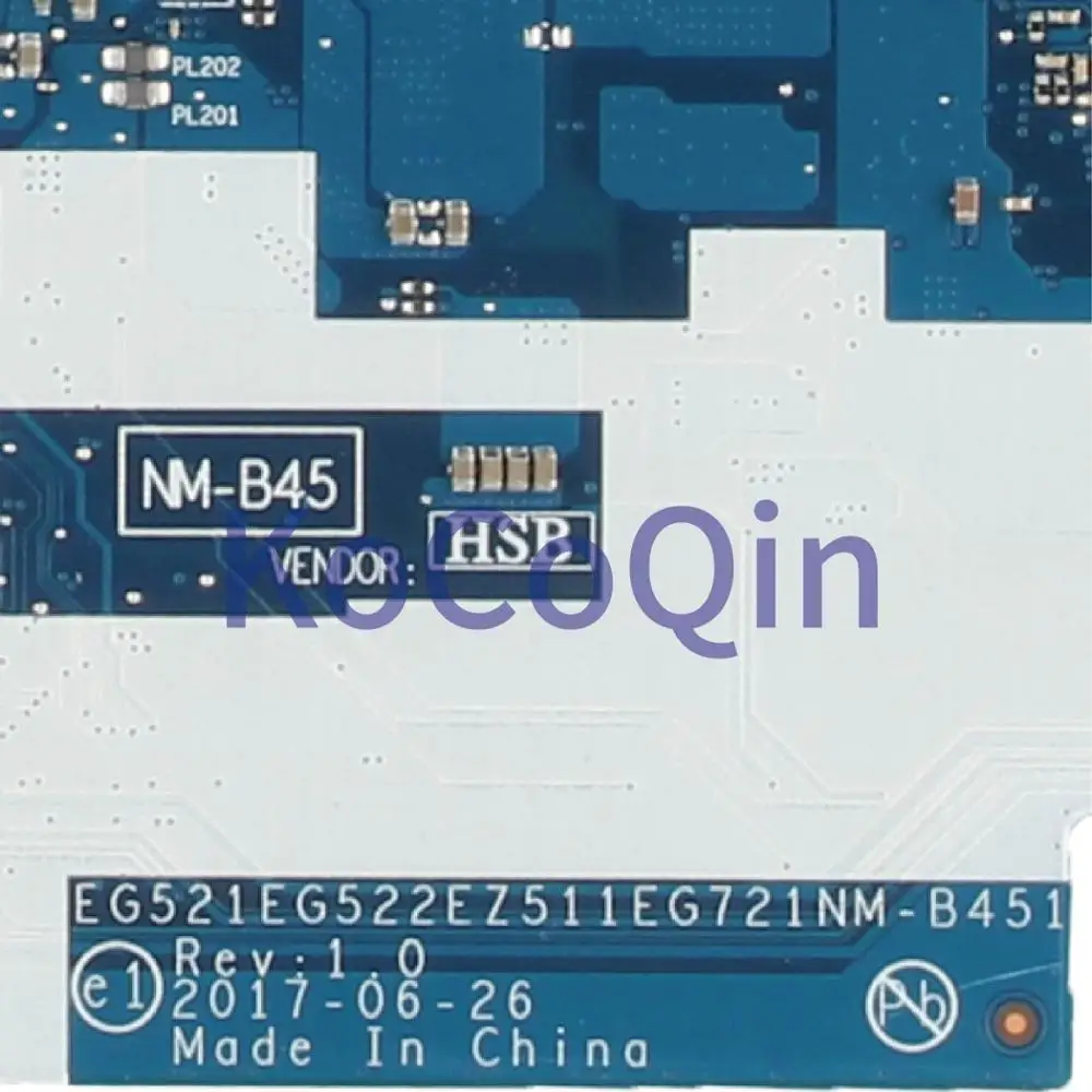 KoCoQin материнская плата для ноутбука LENOVO Ideapad 330-15IKB Core SR3W0 I3-8130U материнская плата 5B20R19898 NM-B451 с оперативной памятью 4 Гб
