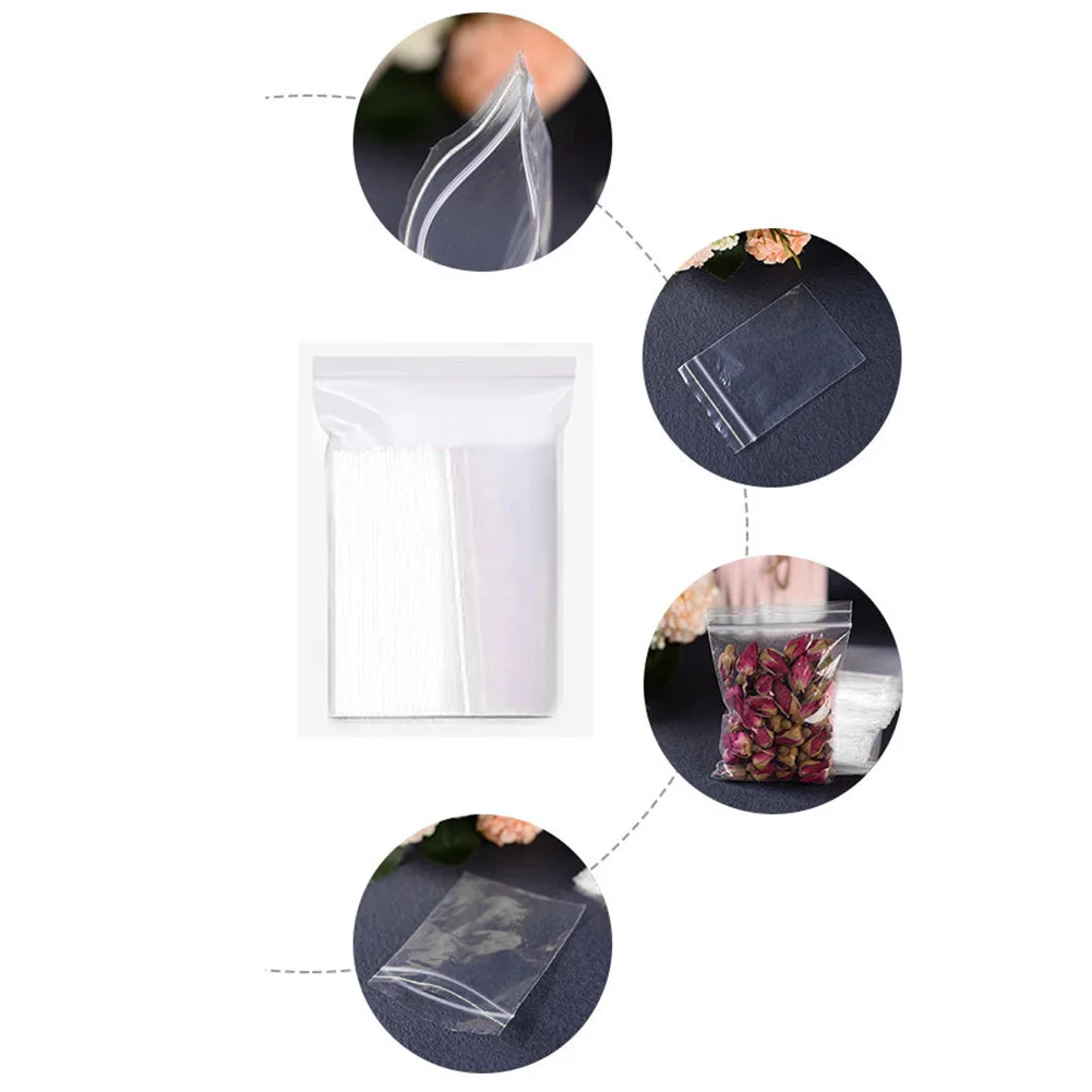 100 шт Ювелирные Монеты PE уплотнительная сумка для хранения еды поли Ziplock многоразовая практичная упаковка-диспенсер прозрачная кухня