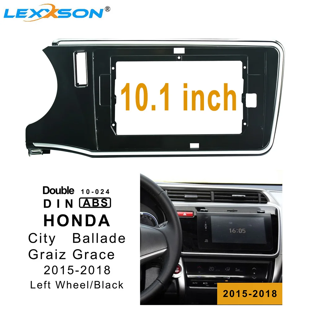10,1 дюймов Автомобильная панель для Honda City- левое колесо двойной Din автомобиль dvd Радио Рамка панель для Graiz Grace