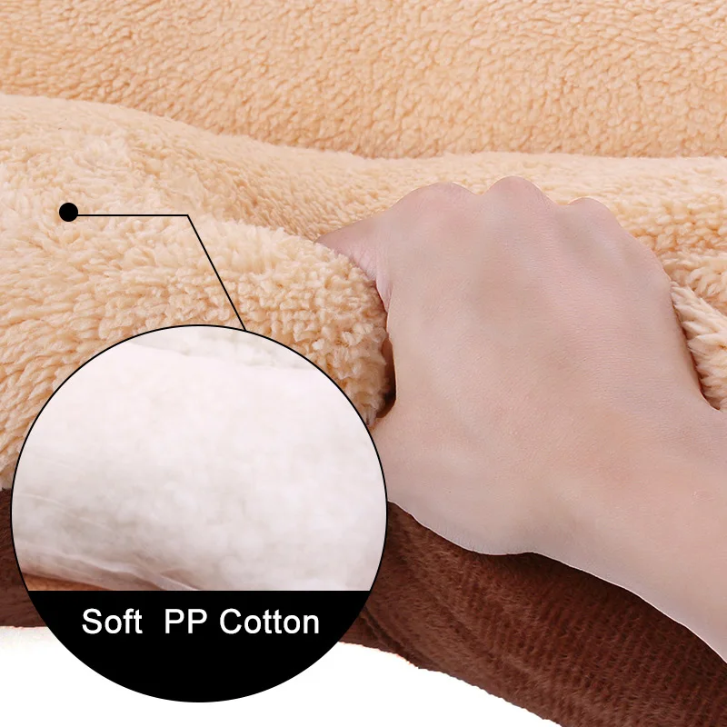 Winter Dog Pet Bed for Large Dogs Warm Thicken Pet Cushion Blanket Puppy Cat Fleece Beds For Small Dogs Mat Bed