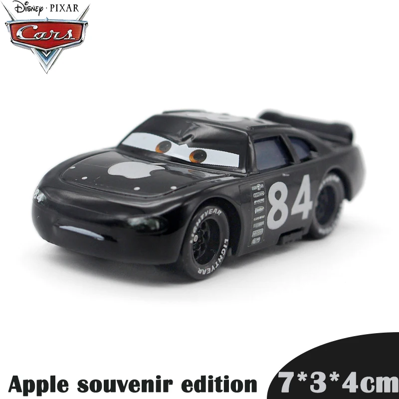 apple black Disney Pixar тачки Apple Сувенир издание № 84 1:55 маленький автомобиль игрушка черный и белый Тип игрушки для мальчиков подарок на день рождения - Цвет: apple black