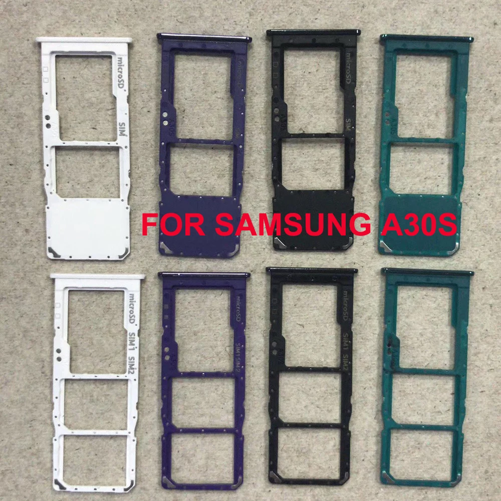 Адаптер лотка для SIM-карты телефона Samsung Galaxy A30s A307 A307F A307FN оригинальный корпус