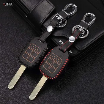 

Car key case For Honda CR-VCivic Car style, 2 button remote control keychain key set Key cases Car wallet car keys accessories