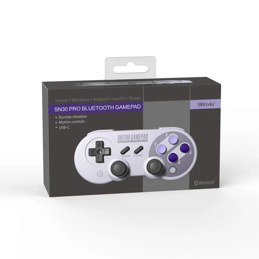 Беспроводной Bluetooth геймпад 8BitDo SF30 Pro SN30 контроллер с джойстиком для Windows Android macOS