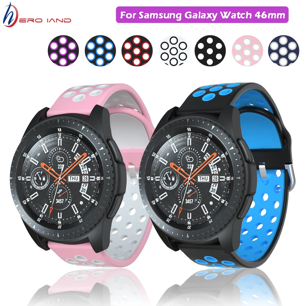 

22 Strap For samsung Galaxy watch 46mm gear s3 Frontier/Classic silicone replacement wrist rubber band bracelet belt Accessories