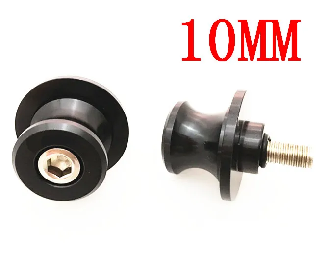 black-10mm Мотоцикл 6 мм 8 мм 10 мм swing arm катушка ползунки Swingarm катушка слайдер Для Ducati MTS1100 S PAUL SMART LE S2R 1000 SPORT 1000 - Цвет: black-10mm