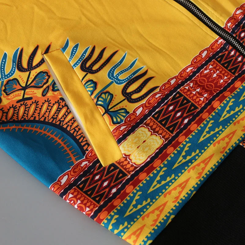 Куртка бомбер с Африканским традиционным принтом Дашики пальто для женщин