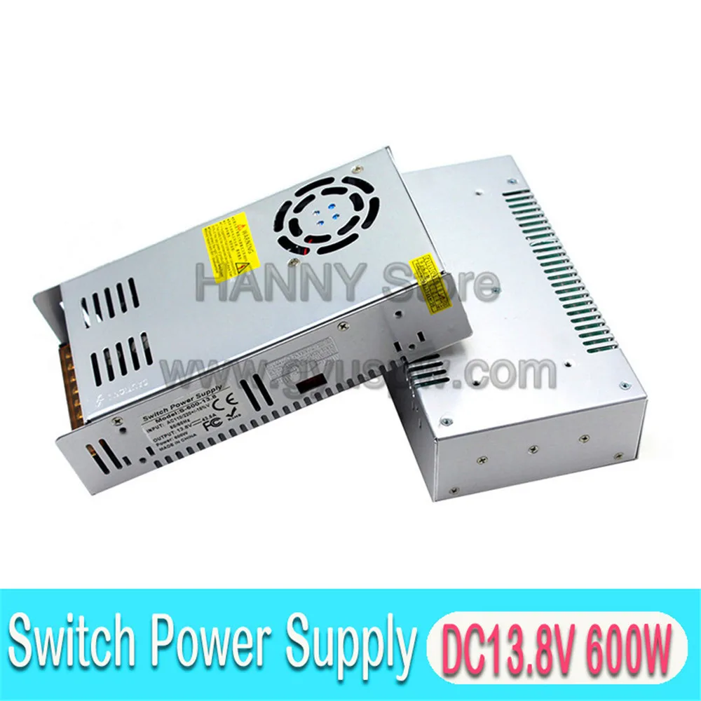 13,8 В DC источник питания 43.5A 600 Вт трансформатор драйвера AC110V 220V к DC13.8V источник питания s для светодиодного освещения монитора камеры насоса