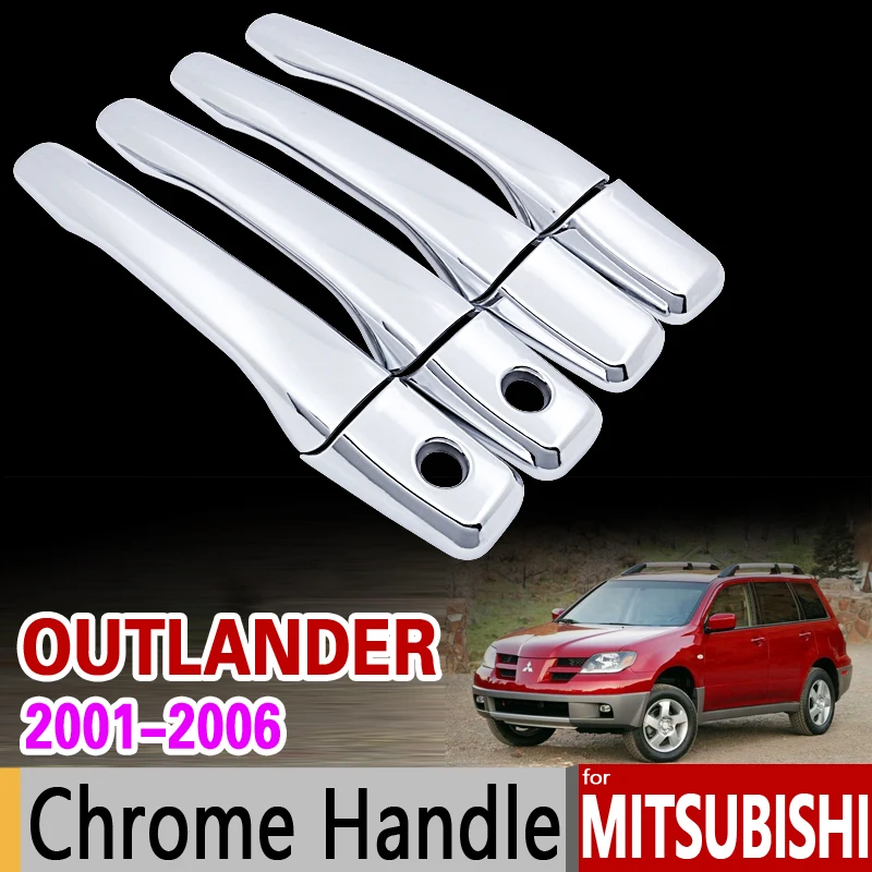Набор хромированных накладок на ручки для Mitsubishi Outlander Airtrek 2001 2006 2002 2003 2004 2005