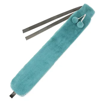 

Rubber Hot Water Bottle Hand Warmer Warm Water Bag Hot Water Bottle Bag Plush Woven Sleeve Strip Rubber Long Hot Water Bottle
