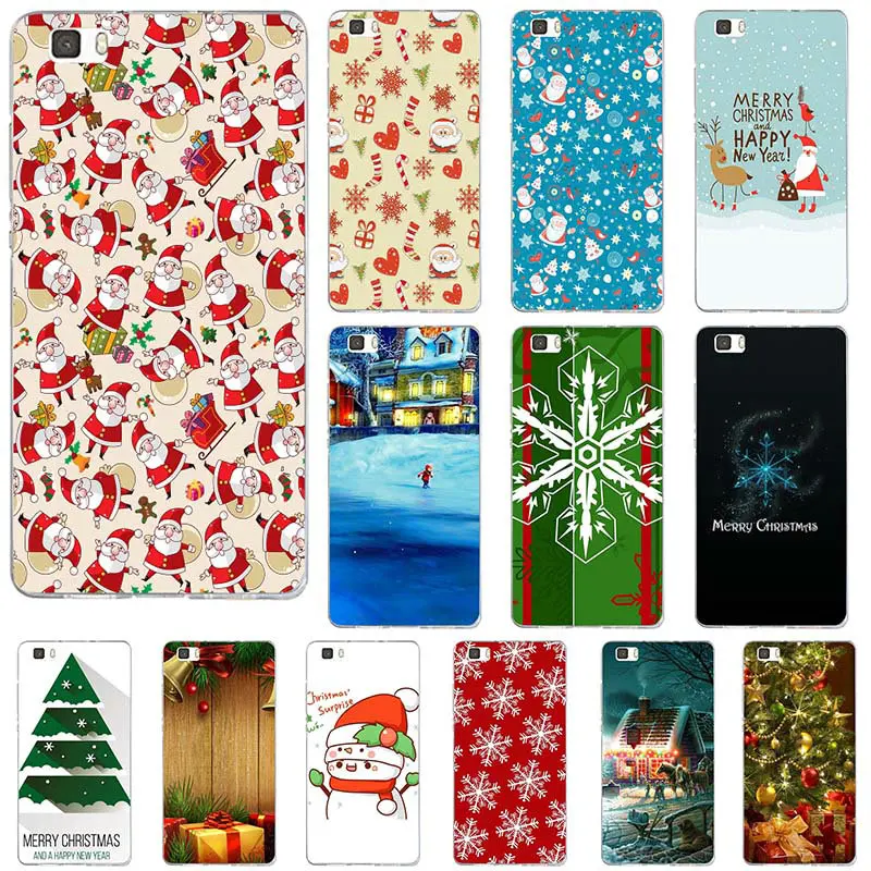 Новогодние мягкие телефонные чехлы для Huawei P8 P9 P10 P20 Lite Mate 10 Pro Y5 Y6 II Y7 Honor 6X 7X 9 |