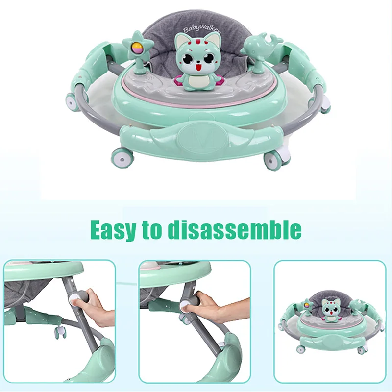 IMBABY ходунки для малышей 6-Регулировка скорости мульти-Функция с защитой от падений, анти-O-ноги Для мужчин и Для женщин ходунки для малышей Walker