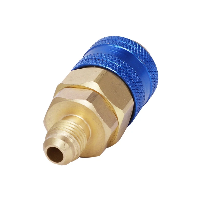 Oil/Dye Injector 30Ml 1 Oz with Low Side Quick Coupler Adapter 1/4 SAE R134A Manual Oiler A/C Oil Injector Adapter,Automotive Ai