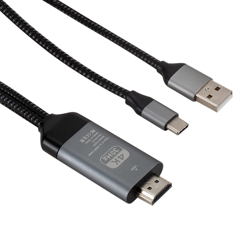 Type-C USB-C к HDMI зарядный кабель адаптер для samsung Galaxy S10 S9 Note 10