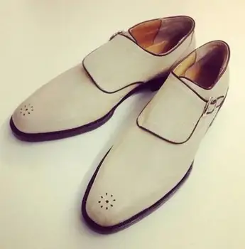 

High Quality Fashion Men Pu Leather Shoes Male Casual Classic Trendy Vinage Stylish Dress Monk Shoes Zapatos De Hombre TV452