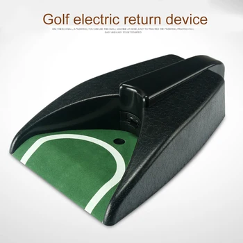 

Golf Automatic Putting Cup Ball Return Device with Green Slope Mat Sensor Hole for Practice Training Aid Equipment
