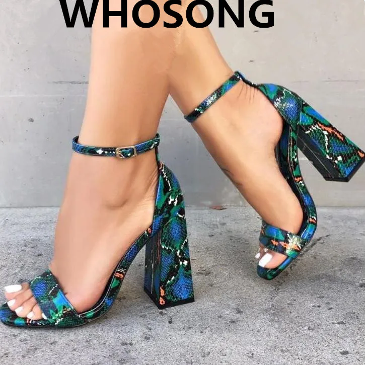 

Sandals /slippers female 2019 new women European simple double open high heel hollow open toe casual square head lazy slippers