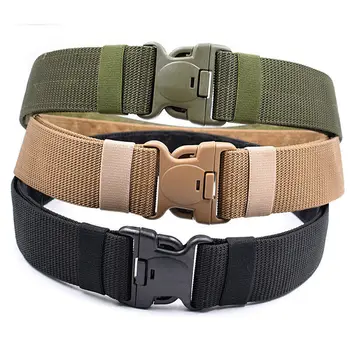 

Military Tactical Nylon Belt Metal Buckle Adjustable Army Outdoor Quick Release Hunting Training Nylon Belt Width 5cm