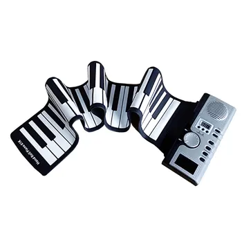 

Electronic Organ Roll Up Piano 61K2 Silicon 61 Key USB Charging Electronic Keyboard Piano Flexible Musical Instruments Adult